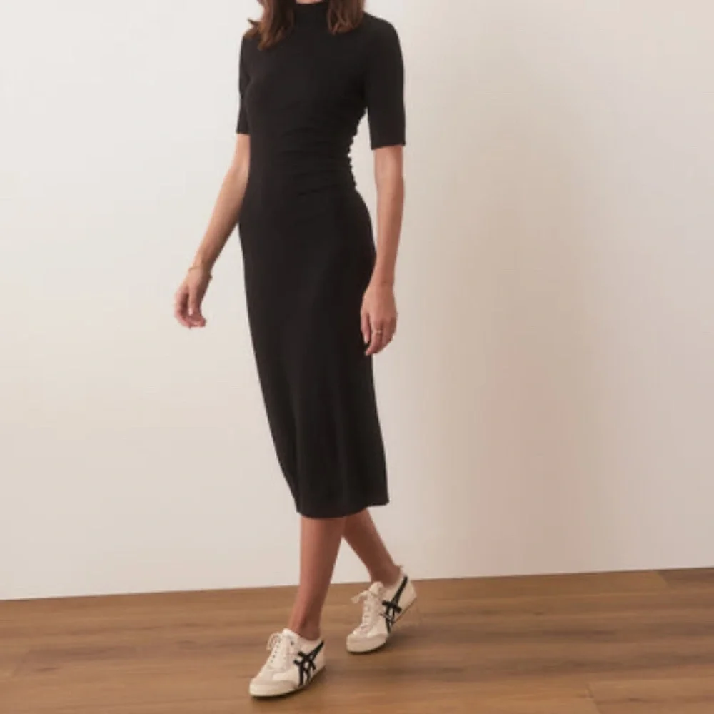 Marine Layer Isla Sweater Skirt (Small, Midnight) - Picture 5 of 6